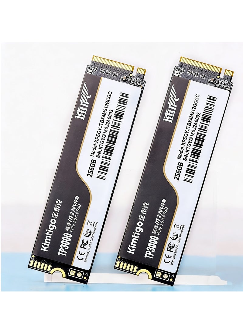 كيمتيجو محرك أقراص الحالة الصلبة الداخلي Kimtigo TP3000 SSD بسعة 256 جيجابايت M.2 2280 NVMe PCIe Gen 3×4 لأجهزة الكمبيوتر المحمولة وأجهزة الكمبيوتر المكتبية وعشاق الكمبيوتر الشخصي ولاعبي الألعاب - Image 2